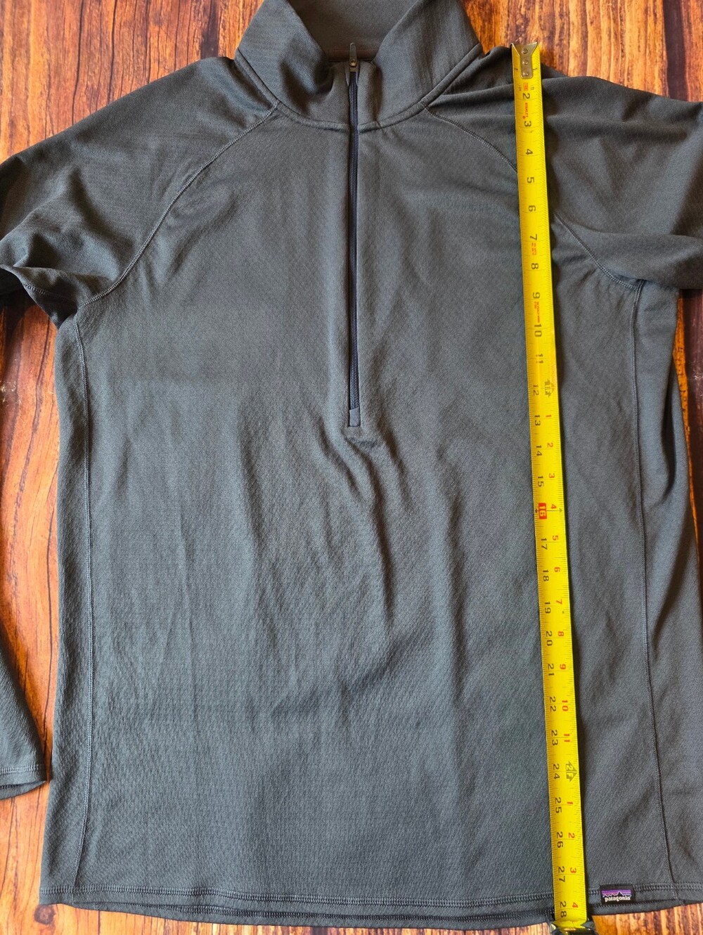 Patagonia Capilene Midweight Pullover Men's Large Gray Quarter Zip Base Layer - Picture 8 of 8